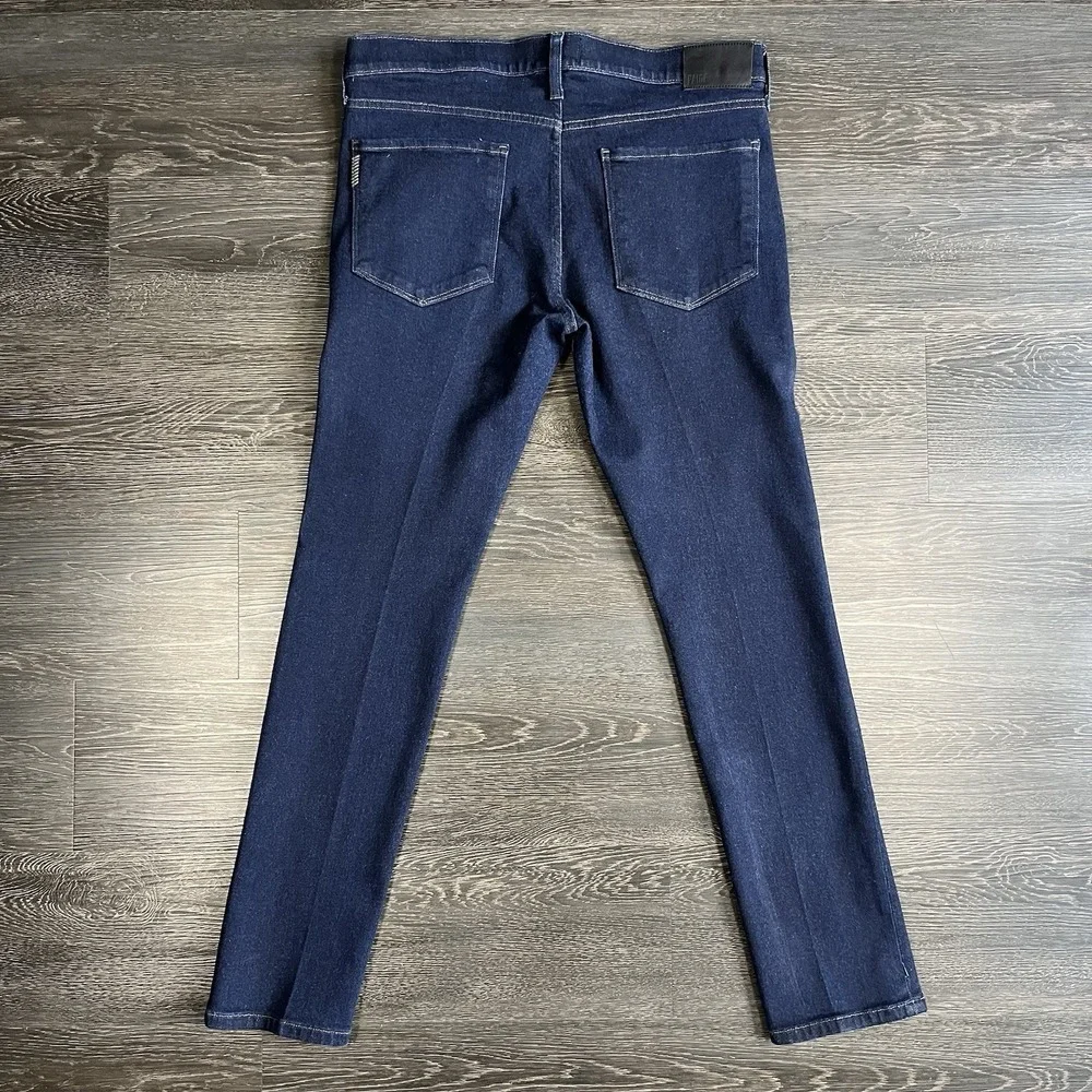 Paige Lennox Mens 36x34 Spence Denim Jeans Slim Indigo Preppy Minimalist Casual